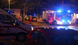 Einsatzkr�fte zu gemeldetem Brand einer Tiefgarage einer Wohnanlage in Wels-Neustadt alarmiert