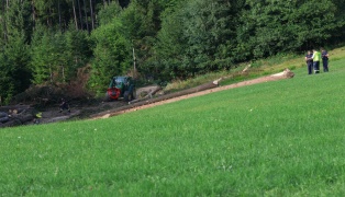 T�dlicher Forstunfall in einem h�hergelegenen Waldst�ck in Vorderstoder