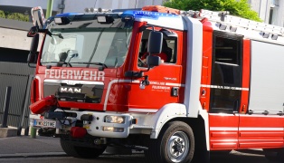 Baum droht umzust�rzen: Feuerwehr bei Sicherungseinsatz in Wels-Innenstadt im Einsatz