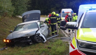 Schwerer Verkehrsunfall auf Innkreisautobahn bei Haag am Hausruck
