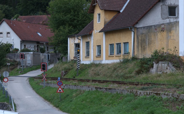 Hund in Schacht gest�rzt: Feuerwehr bei Tierrettung in Thalheim bei Wels im Einsatz