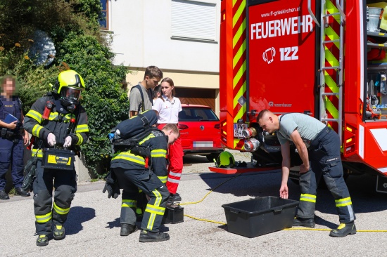 Batterie ausgegast: �berhitzte Akkus eines Stromspeichers in einem Reihenhaus in Grieskirchen