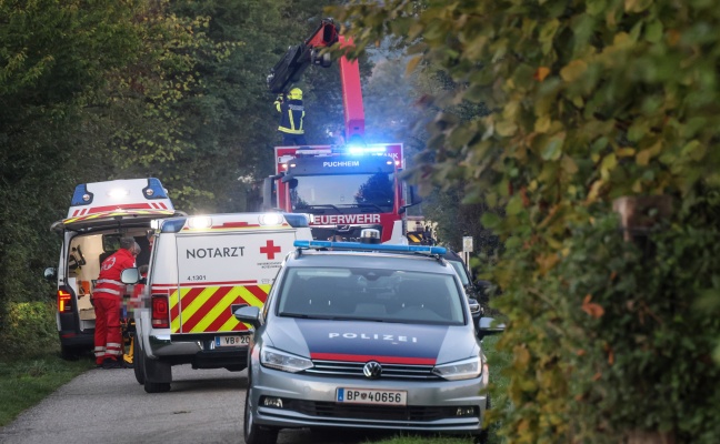 Personenrettung: Schwerverletzte Person aus steiler B�schung in Attnang-Puchheim gerettet