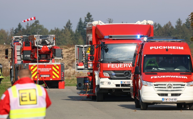Gefahrstoffeinsatz nach Ammoniakaustritt bei einem Logistikunternehmen in Vorchdorf